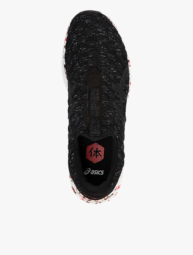 Shop Asics Black & Fiery Red Hypergel Kenzen Running Shoe for Men from